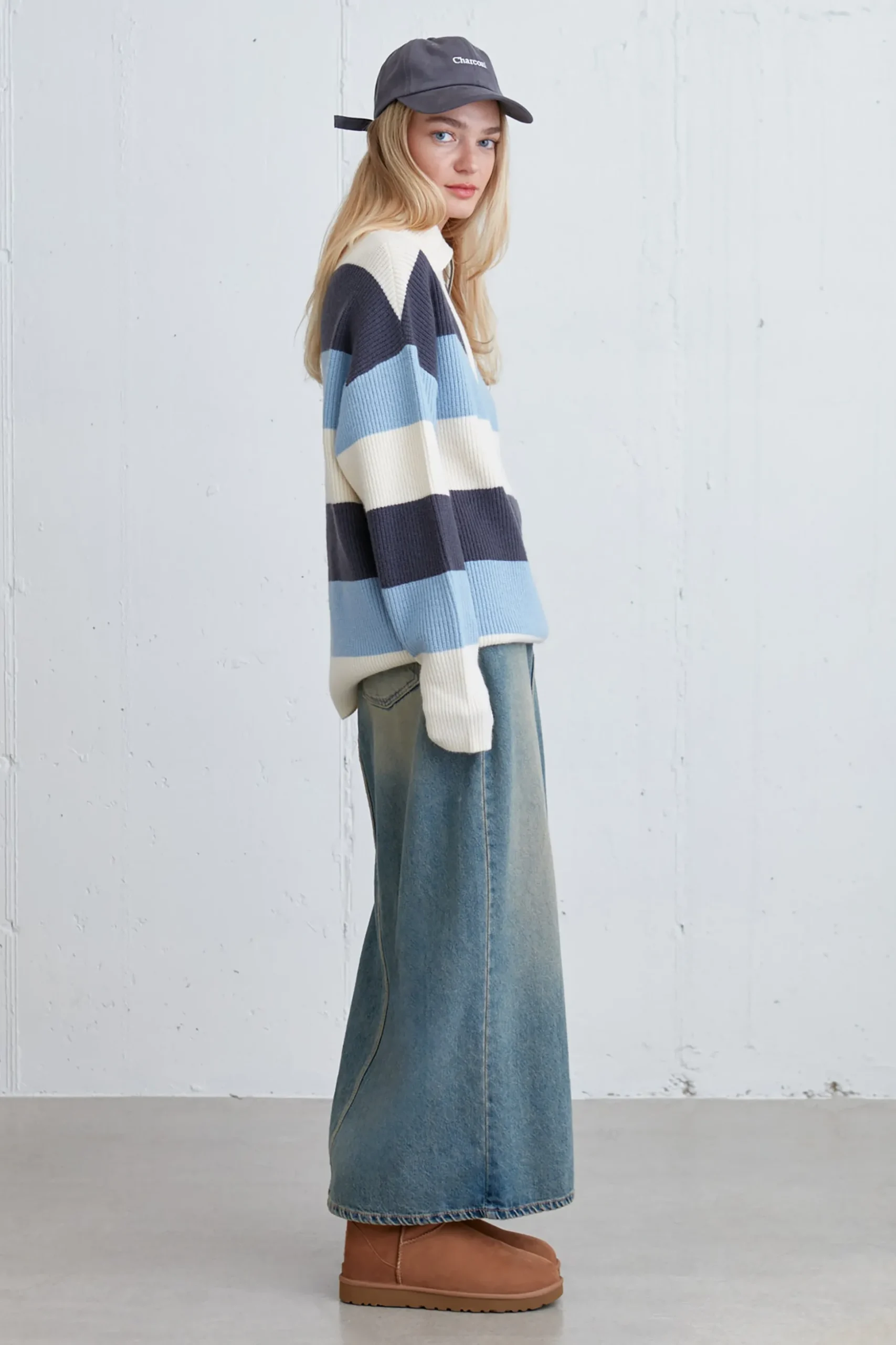 HALF ZIP SWEATER