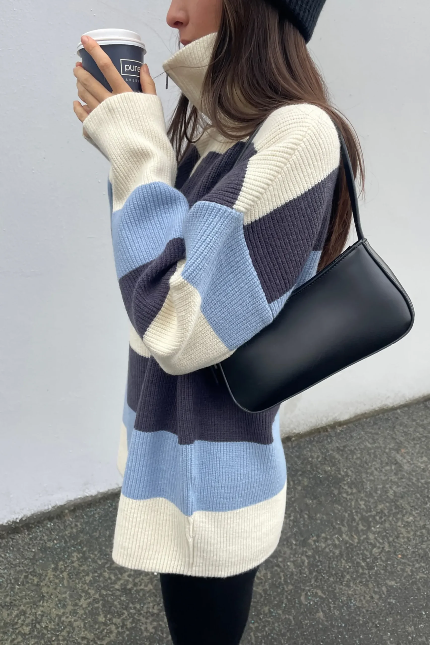 HALF ZIP SWEATER
