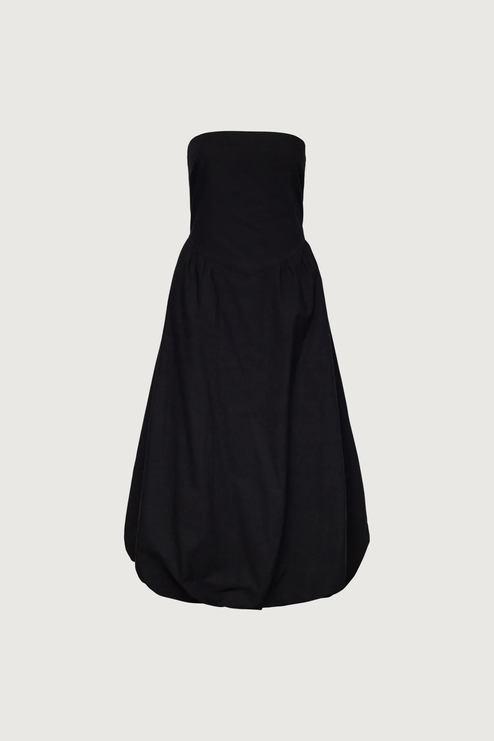 STRAPLESS BUBBLE HEM DRESS