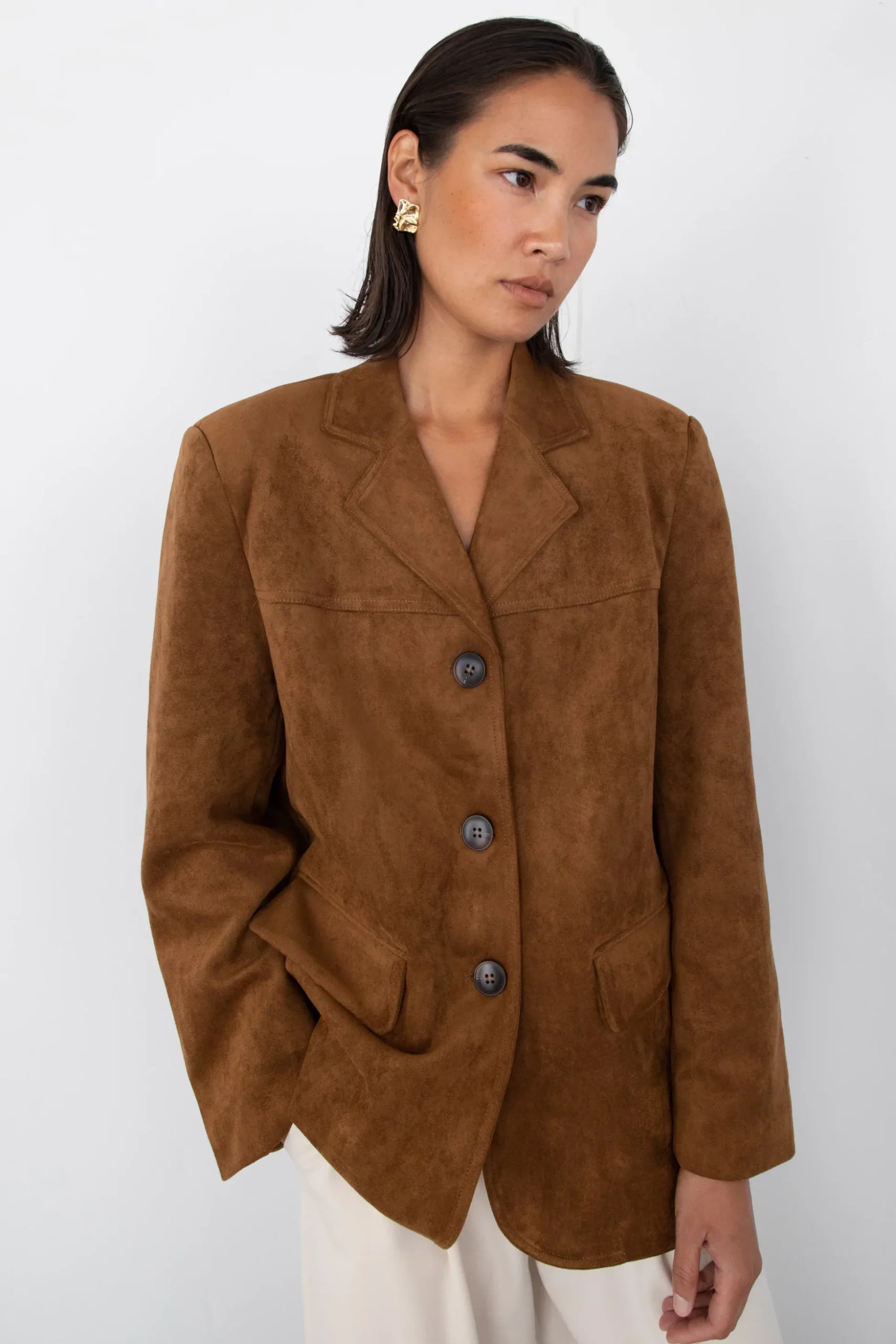 VEGAN SUEDE BLAZER